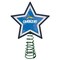 The Memory Company 10" Lighted Blue and White Star NFL Los Angeles Chargers Mosaic Christmas Tree Topper